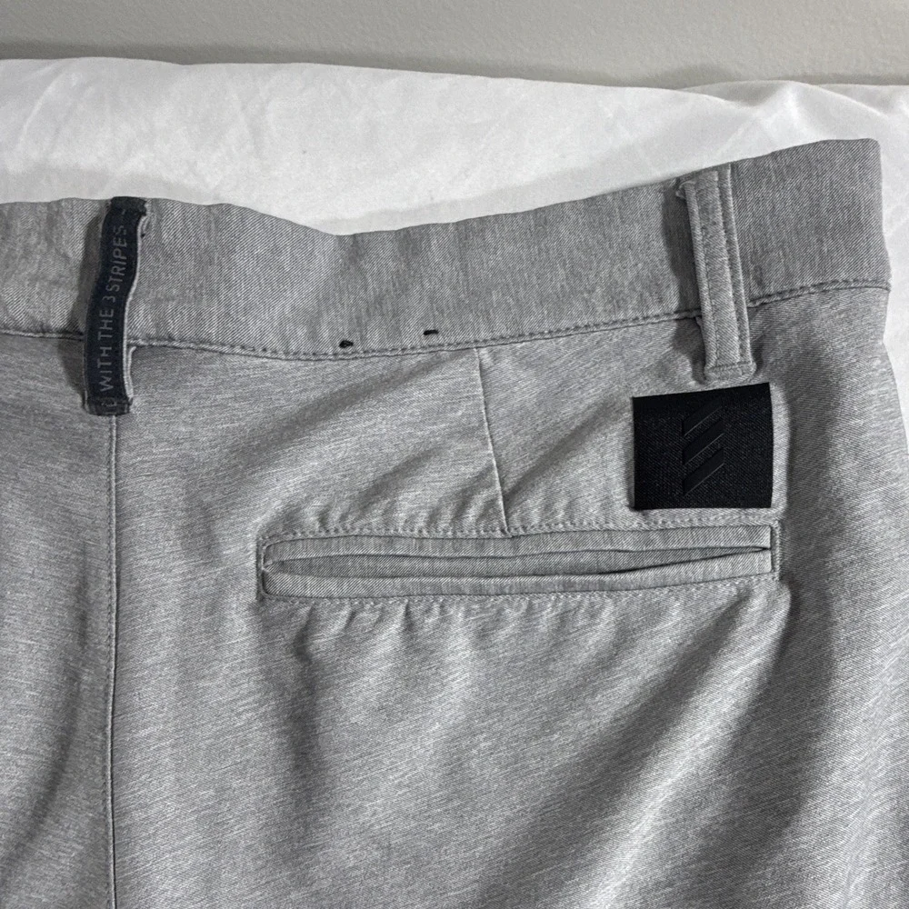 adidas Adicross Men's Gray Golf Pants 30x32 Flat Front Pockets